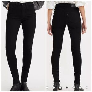Levi's 720 High Rise Super Skinny Black  Jeans